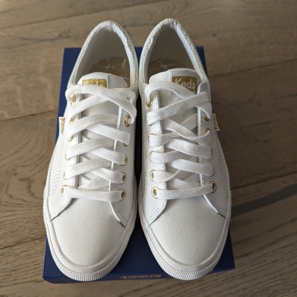 Keds Jump Kick perforated leather sneakers - Picture 2 of 6